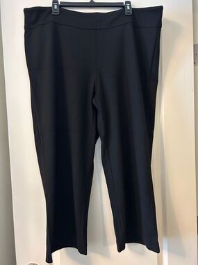 Black Stretch Pull-On Pants